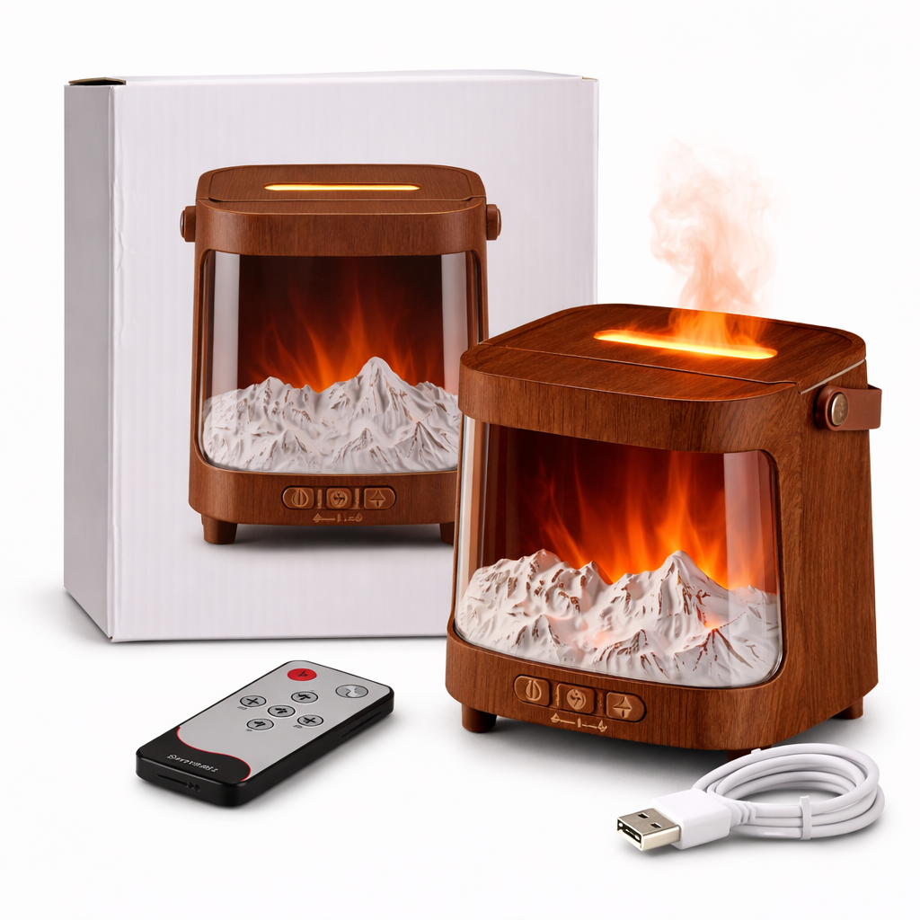 Humidificador aromático efecto aurora