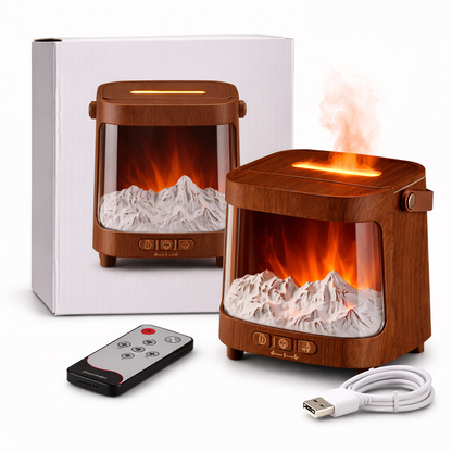 Humidificador aromático efecto aurora