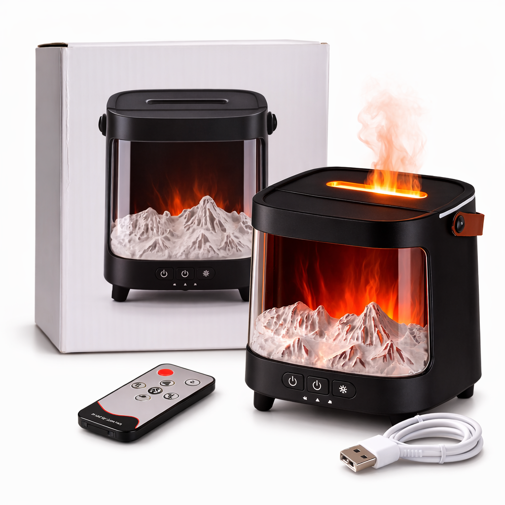 Humidificador aromático efecto aurora